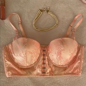 Pink corset bralette